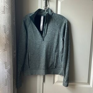 Gray Quarter-Zip Sweater